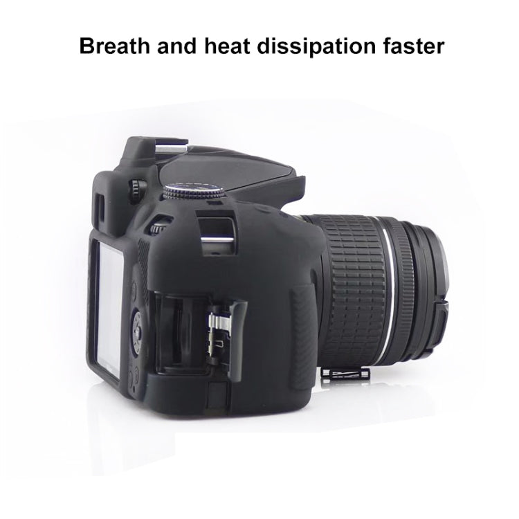 Soft Silicone Protective Case for Nikon D3400 / D3300 (Red) - Protective Case by PMC TechLife | Online Shopping South Africa | PMC TechLife | Buy Now Pay Later Mobicred
