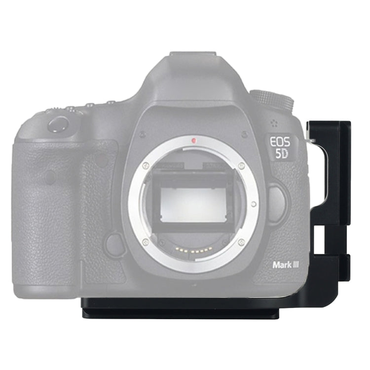 Vertical Shoot Quick Release L Plate Bracket Base Holder for Canon 5D Mark III(Black) - free shipping - PMC TechLife - Order now!