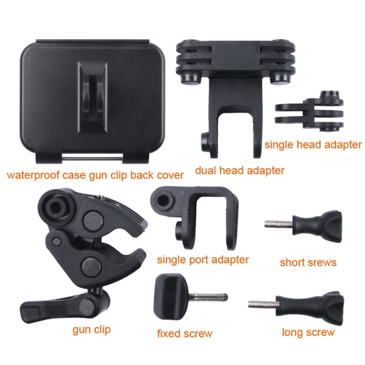 Clamp Mount Connecting Adapter Kit with Waterproof Back Cover for GoPro HERO6 /5(Black) - Bicycle Handlebar Mount by PMC Jewellery | Online Shopping South Africa | PMC Jewellery | Buy Now Pay Later Mobicred