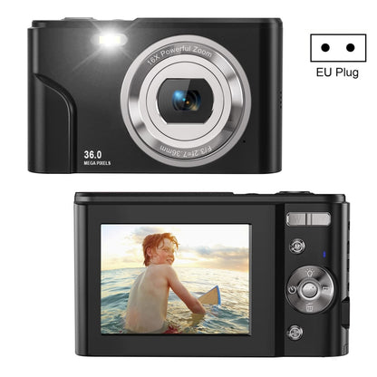 DC311 2.4 inch 36MP 16X Zoom 2.7K Full HD Digital Camera Children Card Camera, EU Plug(Black) - Children Cameras by PMC Jewellery | Online Shopping South Africa | PMC Jewellery | Buy Now Pay Later Mobicred