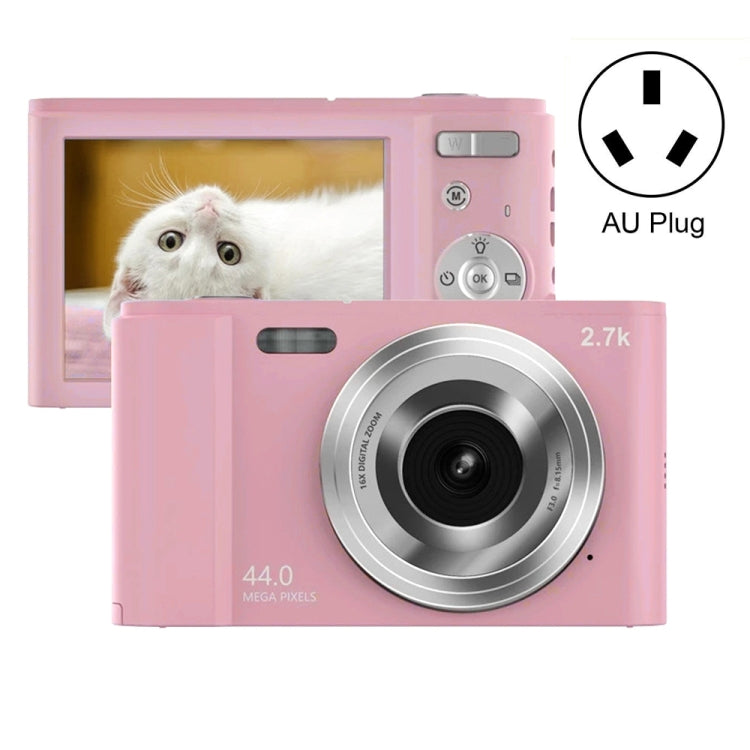 DC302 2.88 inch 44MP 16X Zoom 2.7K Full HD Digital Camera Children Card Camera, AU Plug (Pink) - Children Cameras by PMC Jewellery | Online Shopping South Africa | PMC Jewellery | Buy Now Pay Later Mobicred