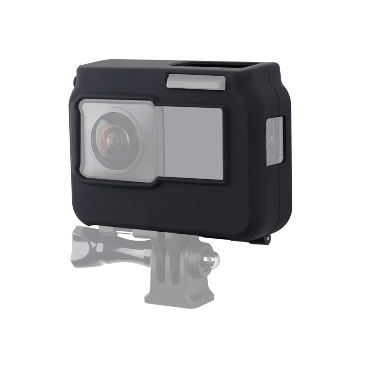 For Insta360 One R Panoramic Camera with Frame Shockproof Silicone Protective Case(Black) - Case & Bags by PMC TechLife | Online Shopping South Africa | PMC TechLife | Buy Now Pay Later Mobicred