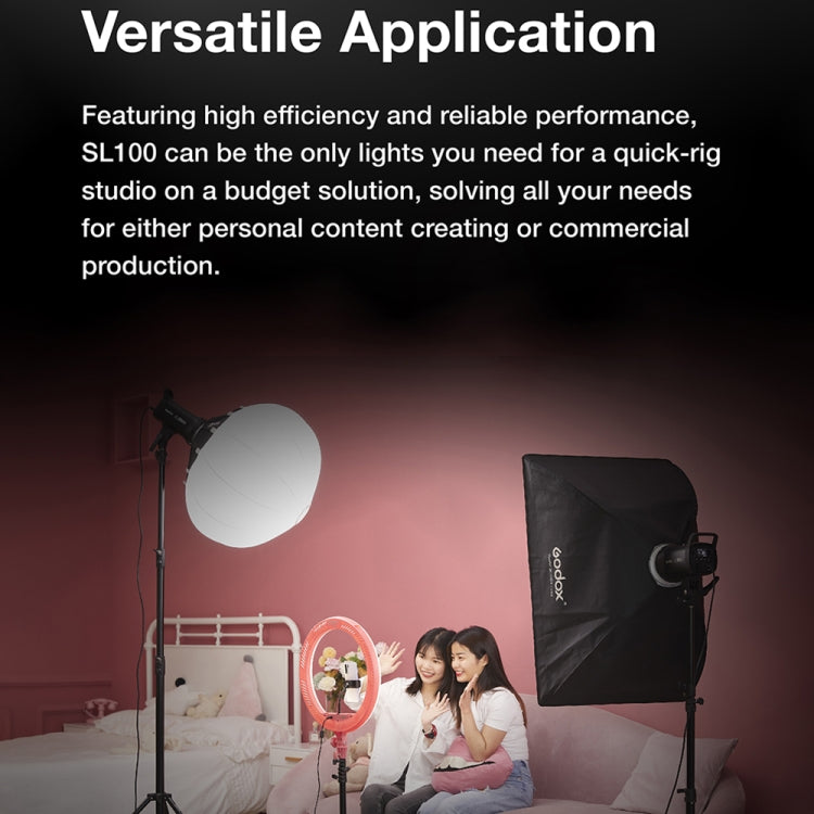 Godox SL100D 100W 5600K Daylight-balanced LED Light Studio Continuous Photo Video Light(US Plug) - free shipping - PMC TechLife - Order now!
