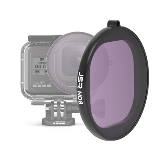 JSR Round Housing ND8 Lens Filter for GoPro HERO8 Black - Lens Filter by JSR | Online Shopping South Africa | PMC Jewellery | Buy Now Pay Later Mobicred