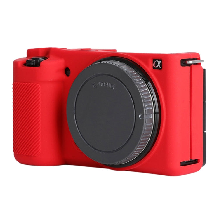For Sony ZV-E10 Soft Silicone Protective Case (Red) - Protective Case by PMC TechLife | Online Shopping South Africa | PMC TechLife