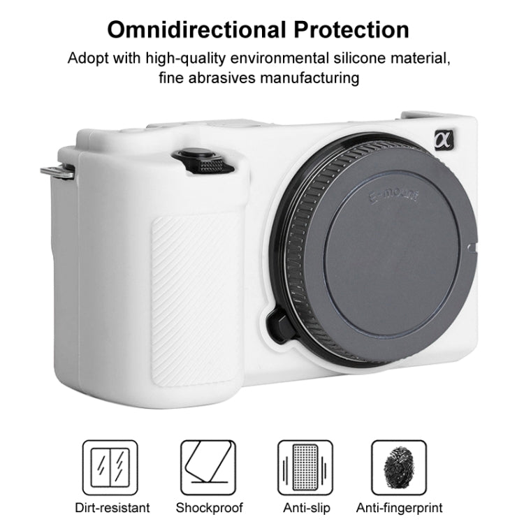 For Sony ZV-E10 Soft Silicone Protective Case (White) - free shipping - PMC TechLife - Order now!