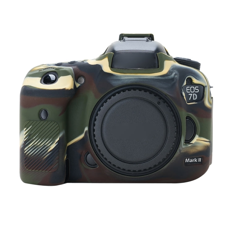 For Canon EOS 7D Mark II Soft Silicone Protective Case (Camouflage) - Protective Case by PMC TechLife | Online Shopping South Africa | PMC TechLife | Buy Now Pay Later Mobicred