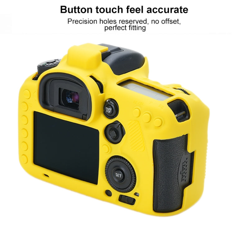 For Canon EOS 7D Mark II Soft Silicone Protective Case (Yellow) - Protective Case by PMC TechLife | Online Shopping South Africa | PMC TechLife | Buy Now Pay Later Mobicred