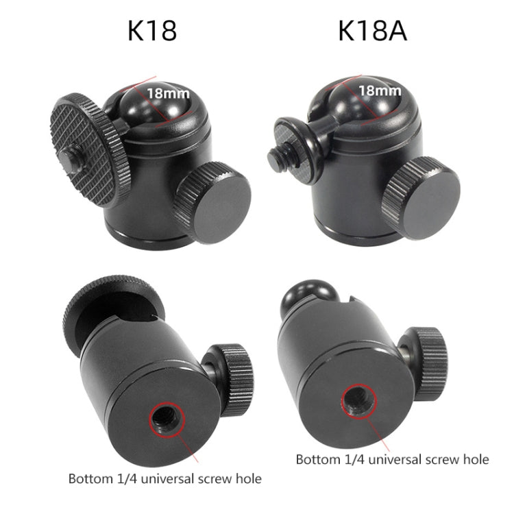 BEXIN K18 Mini 360 Degree Rotation Panoramic Metal Ball Head - free shipping - PMC TechLife - Order now!