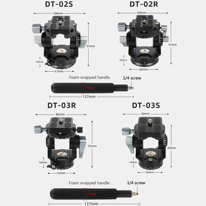 BEXIN DT-02R/S 2D 720 Degree Panorama Heavy Duty Tripod Action Fluid Drag Head with Quick Release Plate - Tripod Heads by BEXIN | Online Shopping South Africa | PMC Jewellery | Buy Now Pay Later Mobicred