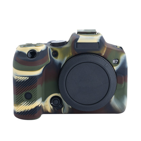 For Canon EOS R7 Soft Silicone Protective Case (Camouflage) - Protective Case by PMC Jewellery | Online Shopping South Africa | PMC Jewellery | Buy Now Pay Later Mobicred