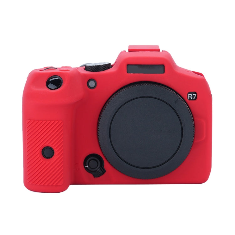 For Canon EOS R7 Soft Silicone Protective Case (Red) - Protective Case by PMC TechLife | Online Shopping South Africa | PMC TechLife | Buy Now Pay Later Mobicred
