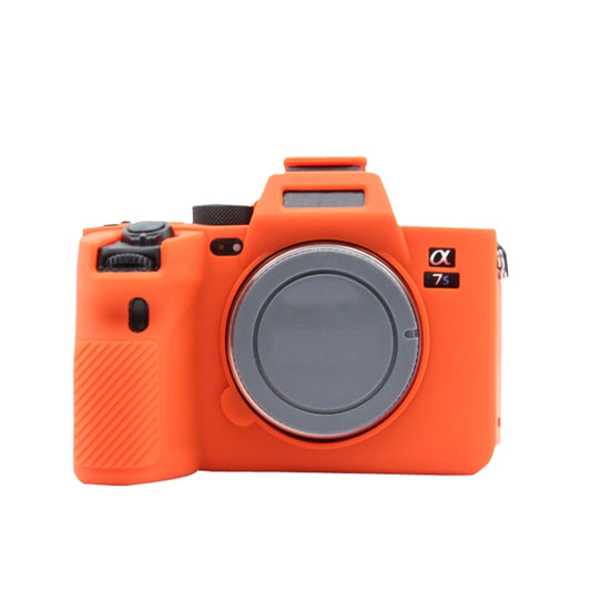 For Sony  A7S III / A7S3 Soft Silicone Protective Case(Orange) - Protective Case by PMC Jewellery | Online Shopping South Africa | PMC Jewellery | Buy Now Pay Later Mobicred