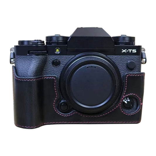 For FUJIFILM X-T5 1/4 inch Thread PU Leather Camera Half Case Base (Black) - Half Case by PMC Jewellery | Online Shopping South Africa | PMC Jewellery | Buy Now Pay Later Mobicred