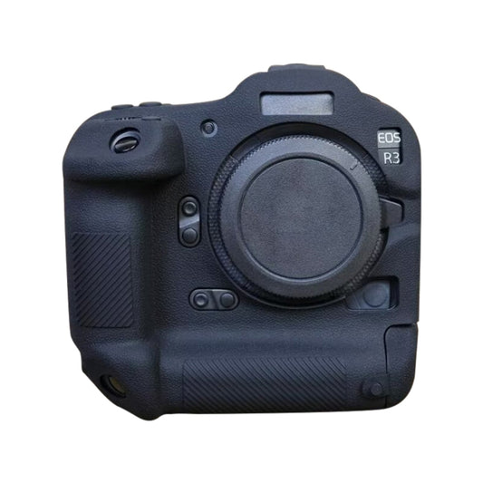 For Canon EOS R3 Soft Silicone Protective Case (Black) - Protective Case by PMC Jewellery | Online Shopping South Africa | PMC Jewellery | Buy Now Pay Later Mobicred