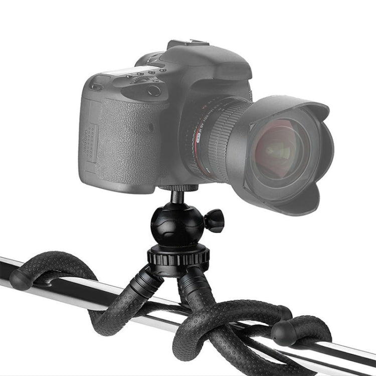 W1 Mini Octopus Flexible Tripod Holder with Ball Head for SLR Cameras, GoPro, Phones (Black) - Portable Mini Tripod by PMC Jewellery | Online Shopping South Africa | PMC Jewellery | Buy Now Pay Later Mobicred