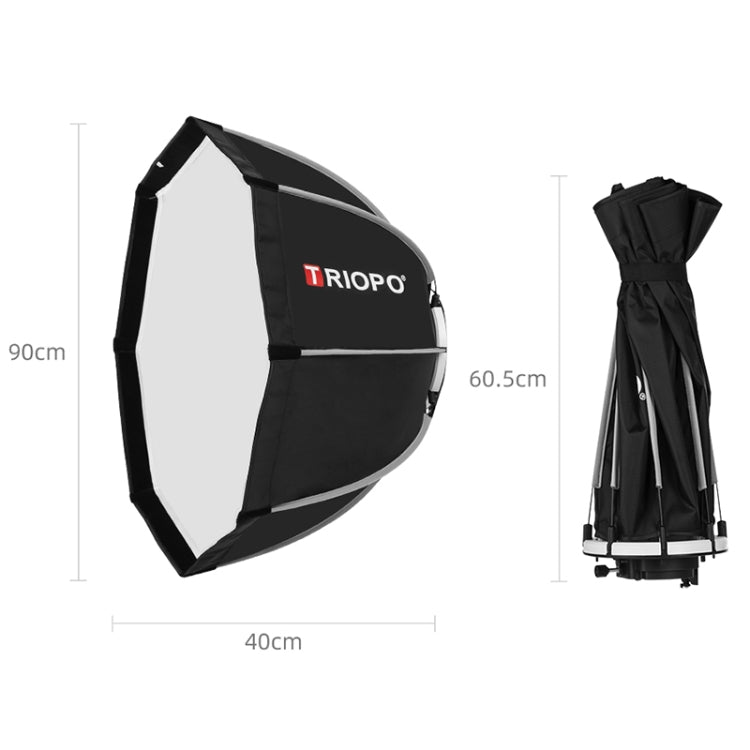 TRIOPO K90 90cm Speedlite Flash Octagon Parabolic Softbox Bowens Mount Diffuser for Speedlite - free shipping - PMC TechLife - Order now!