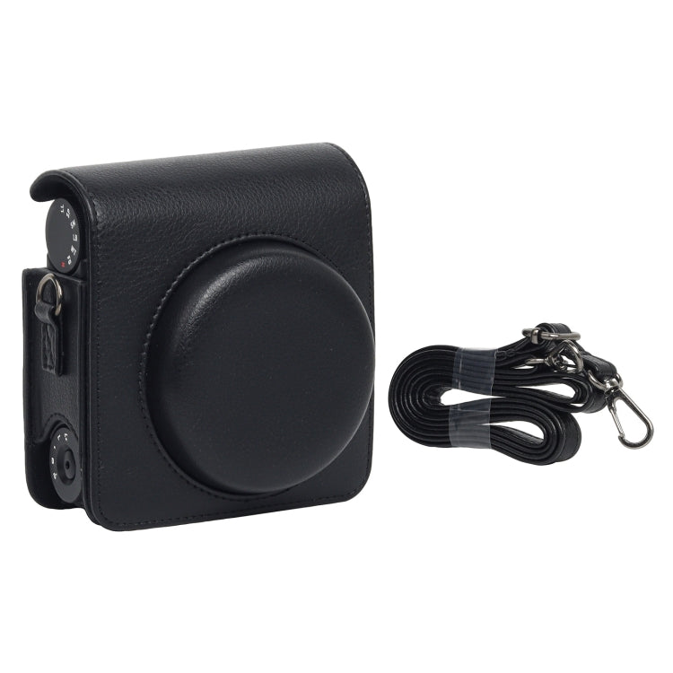 For Fujifilm Instax mini 99 Full Body Camera PU Leather Case Bag with Strap (Black) - Leather Bag by PMC TechLife | Online Shopping South Africa | PMC TechLife | Buy Now Pay Later Mobicred
