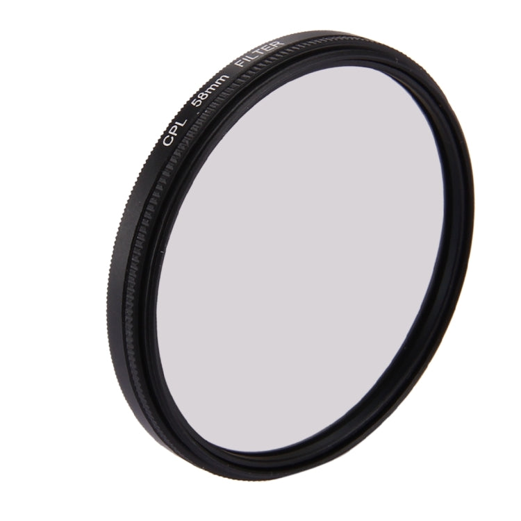 58mm 3 in 1 Round Circle CPL Lens Filter with Cap for GoPro HERO7 Black/6 /5 - Lens Filter by JSR | Online Shopping South Africa | PMC Jewellery | Buy Now Pay Later Mobicred