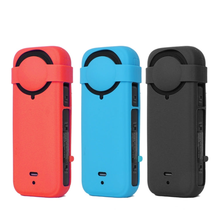 For Insta360 X4 Silicone Protective Case with Lens Cover (Red) - Case & Bags by PMC TechLife | Online Shopping South Africa | PMC TechLife | Buy Now Pay Later Mobicred