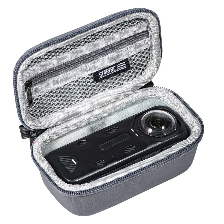 For Insta360 X5 / X4 STARTRC Camera Carry Case with Carabiner & Strap (Grey) - free shipping - PMC TechLife - Order now!