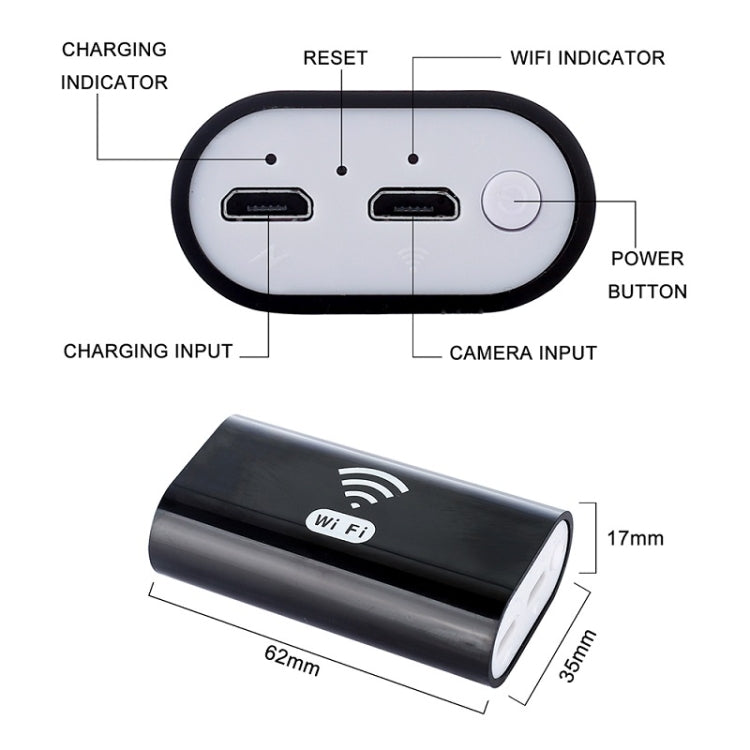 F99 HD Mobile Phone Endoscope, 8mm Waterproof Pipe Endoscope, Wifi Version, Hardwire, Length: 3.5m (Black) -  by PMC Jewellery | Online Shopping South Africa | PMC Jewellery | Buy Now Pay Later Mobicred