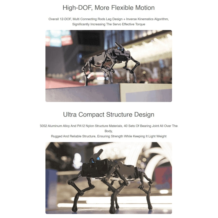 Waveshare WAVEGO 12-DOF Bionic Dog-Like Robot, Basic Version(UK Plug) - free shipping - PMC Jewellery - Order now!