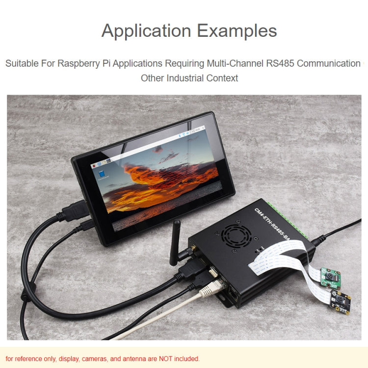 Waveshare Dual ETH Mini-Computer for Raspberry Pi CM4, Gigabit Ethernet, 4CH Isolated RS485(EU Plug) - free shipping - PMC Jewellery - Order now!