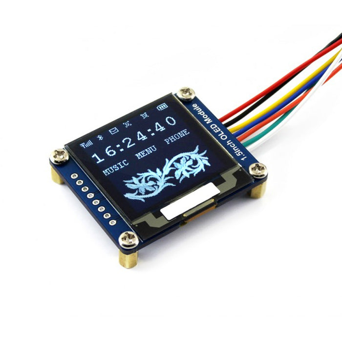 WAVESHARE 128x128 General 1.5inch OLED Display Module 16 Gray Scale with SPI/I2C Interface - LCD & LED Display Module by PMC Jewellery | Online Shopping South Africa | PMC Jewellery | Buy Now Pay Later Mobicred