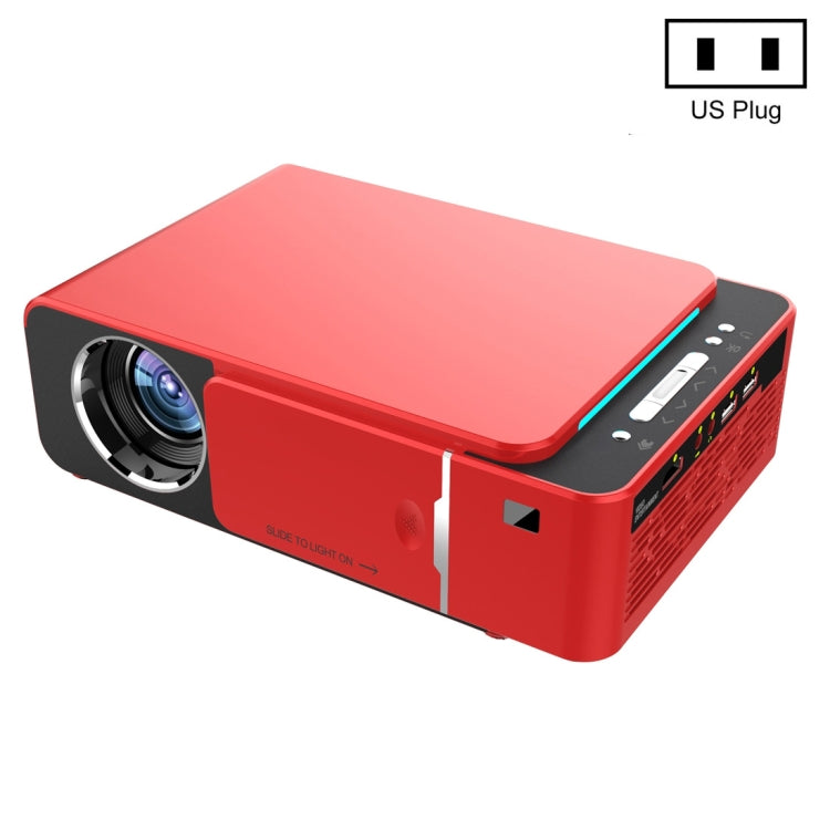 T6 3500ANSI Lumens 1080P LCD Mini Theater Projector, Standard Version, US Plug(Red) - LED Projector by PMC Jewellery | Online Shopping South Africa | PMC Jewellery | Buy Now Pay Later Mobicred