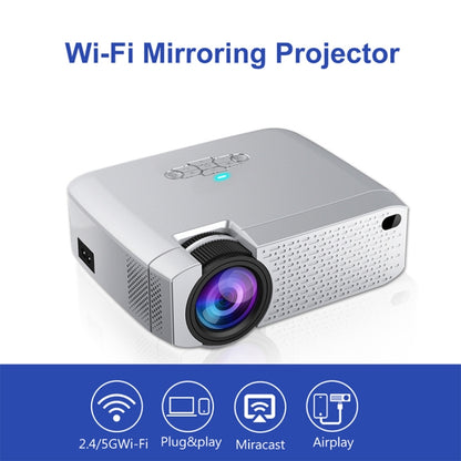 D40S 1600 Lumens Portable Home Theater LED HD Digital Projector (Silver) - LED Projector by PMC Jewellery | Online Shopping South Africa | PMC Jewellery | Buy Now Pay Later Mobicred