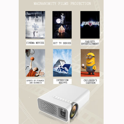 YG520 800x480 1800LM Mini LED Projector Home Theater, Support HDMI & AV & SD & USB & VGA, Mobile Phone Version (White) - LED Projector by PMC Jewellery | Online Shopping South Africa | PMC Jewellery | Buy Now Pay Later Mobicred