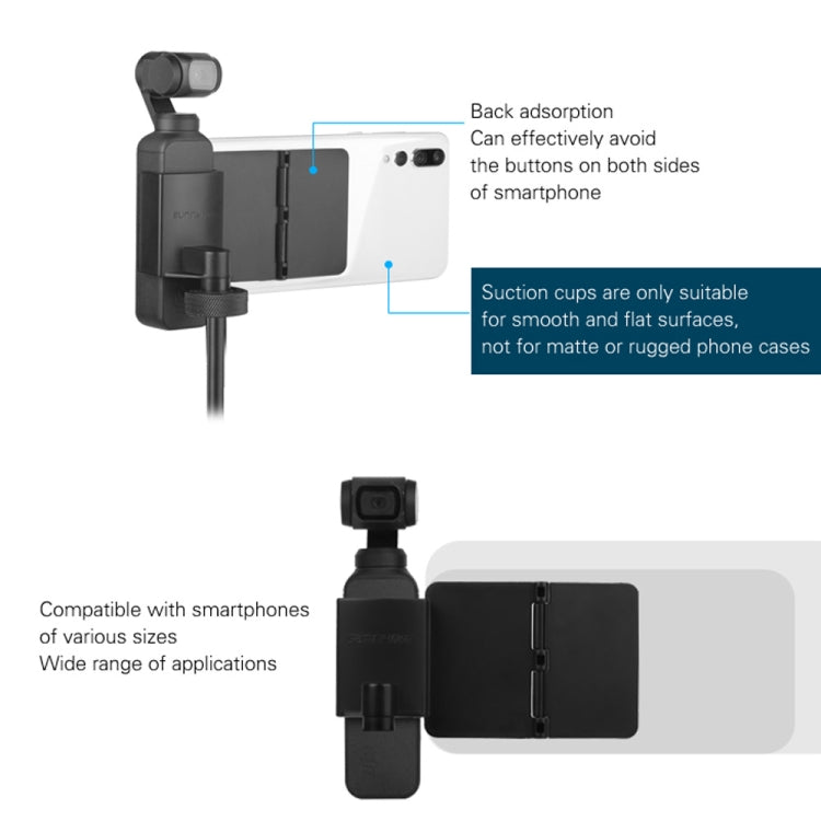 Sunnylife OP-ZJ062 Folding Sucker Holder + Tripod + Extension Rod for DJI OSMO Pocket - Combo Kits by Sunnylife | Online Shopping South Africa | PMC Jewellery | Buy Now Pay Later Mobicred