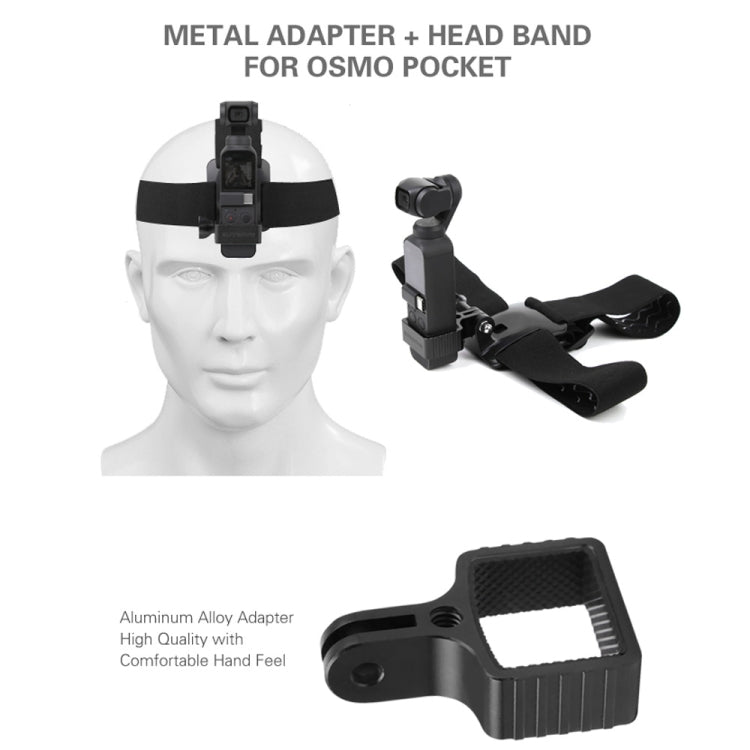 Sunnylife OP-Q9200 Metal Adapter + Headband  for DJI OSMO Pocket - Chest & Head Belt by Sunnylife | Online Shopping South Africa | PMC Jewellery | Buy Now Pay Later Mobicred