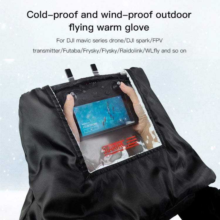 STARTRC 1106482 Universal Remote Control Outdoor Windproof Waterproof Cold Plus Velvet Warm Gloves for DJI Mavic Mini - Others by STARTRC | Online Shopping South Africa | PMC Jewellery | Buy Now Pay Later Mobicred