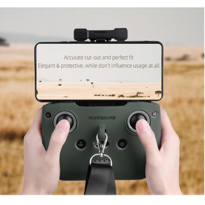 Sunnylife AIR2-Q9290 Remote Control Silicone Protective Case with lanyard for DJI Mavic Air 2 (Army Green) - Others by Sunnylife | Online Shopping South Africa | PMC Jewellery | Buy Now Pay Later Mobicred