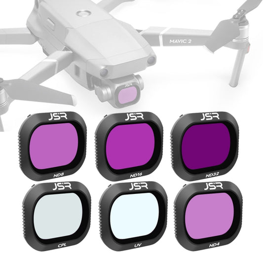JSR Drone 6 in 1 UV+CPL+ND4+ND8+ND16+ND32 Lens Filter for DJI MAVIC 2 Pro - Mavic Lens Filter by JSR | Online Shopping South Africa | PMC Jewellery | Buy Now Pay Later Mobicred