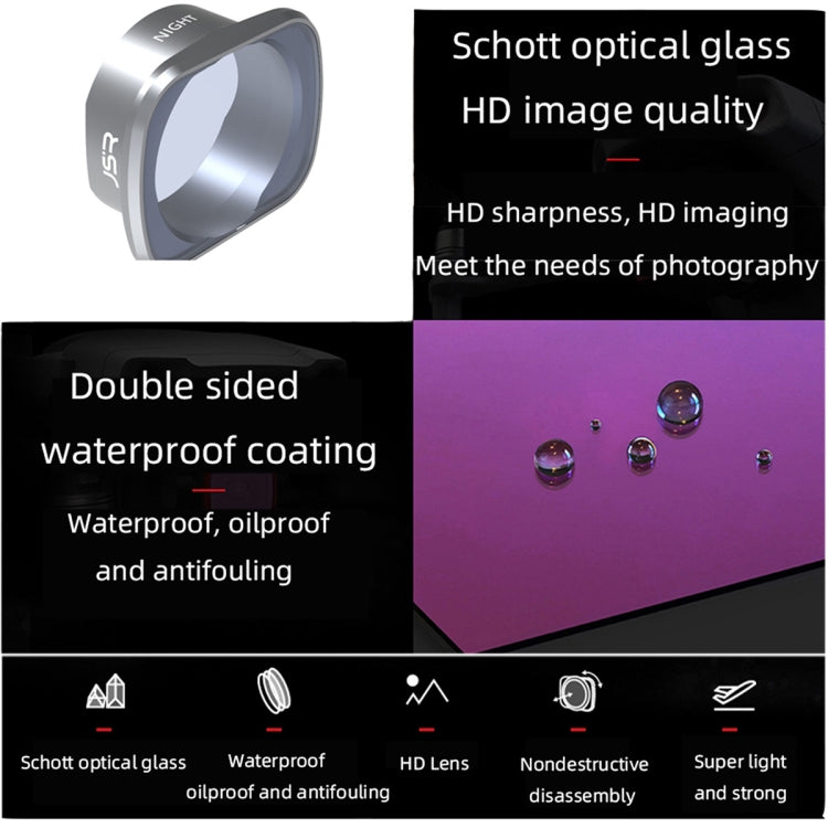 JSR KS ND64 Lens Filter for DJI FPV, Aluminum Alloy Frame - free shipping - PMC TechLife - Order now!