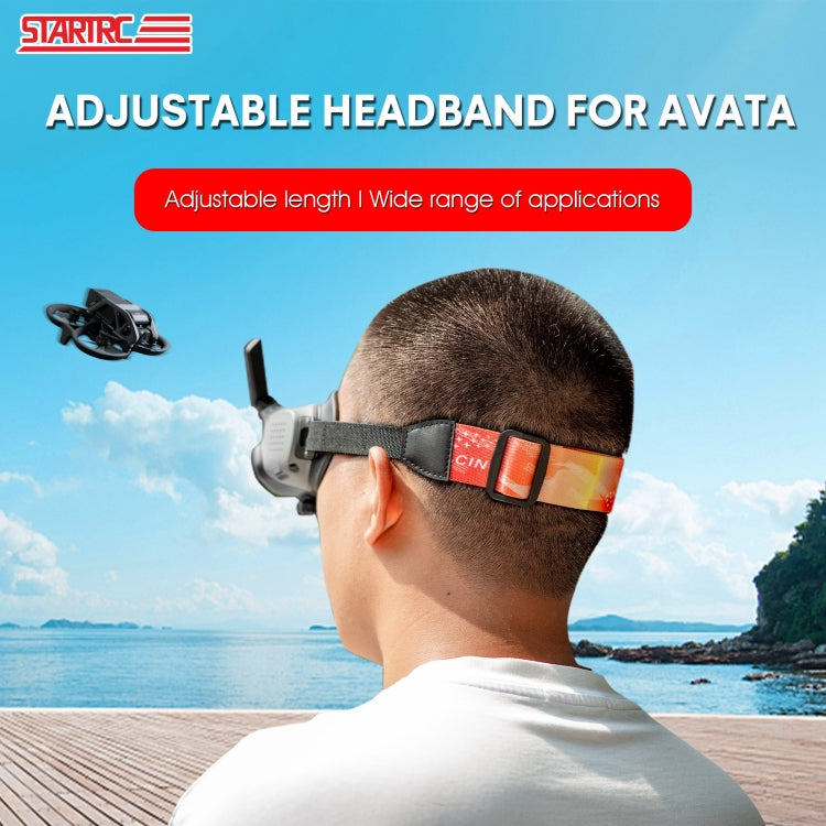 For DJI Avata Goggles 2 STARTRC Headband Elastic Straps(Orange) - Other Accessories by STARTRC | Online Shopping South Africa | PMC Jewellery | Buy Now Pay Later Mobicred