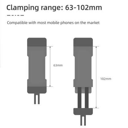 For DJI OSMO Pocket 3 Sunnylife Front Phone Holder Mount Handheld Tripod Expansion Brackets (Black) - Mount & Holder by Sunnylife | Online Shopping South Africa | PMC Jewellery