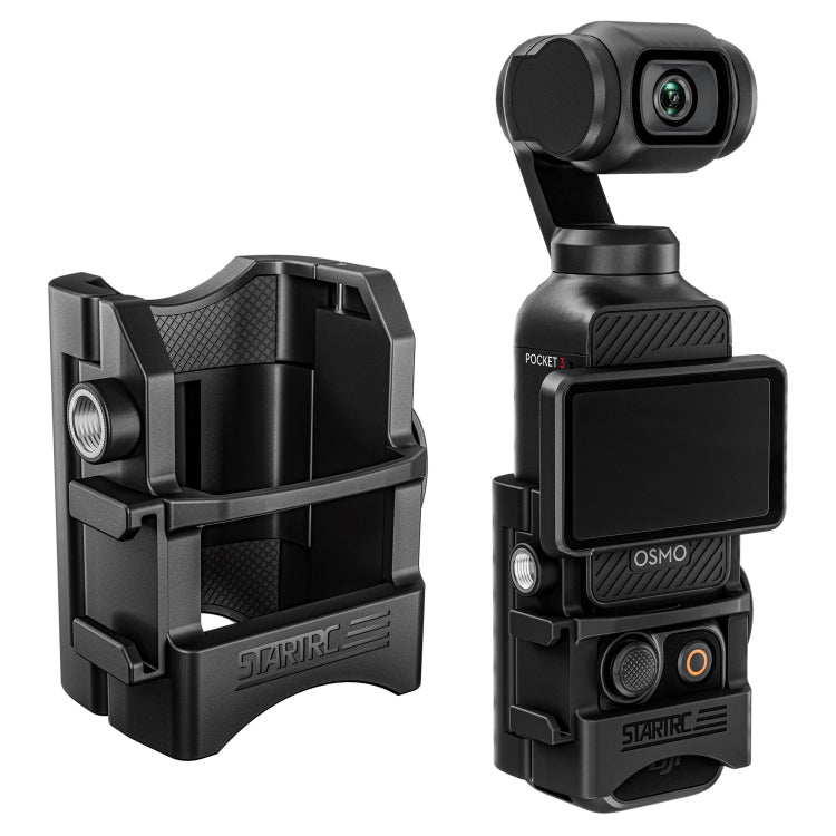For DJI OSMO Pocket 3 STARTRC Multifunctional Fixed Mount Expansion Adapter Bracket (Black) - Mount & Holder by STARTRC | Online Shopping South Africa | PMC TechLife | Buy Now Pay Later Mobicred