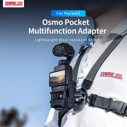 For DJI OSMO Pocket 3 STARTRC Multifunctional Fixed Mount Expansion Adapter Bracket (Black) - Mount & Holder by STARTRC | Online Shopping South Africa | PMC Jewellery | Buy Now Pay Later Mobicred