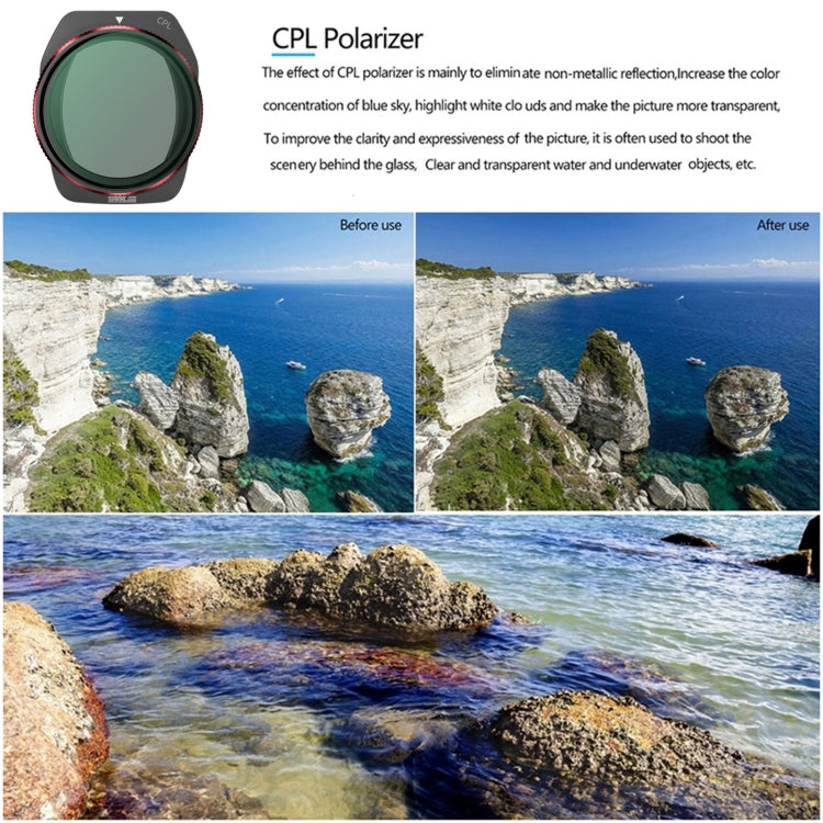For DJI Air 3S STARTRC CPL Lens Filter - free shipping - PMC TechLife - Order now!