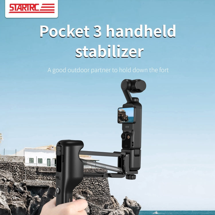 For DJI OSMO Pocket 2 STARTRC Shock Absorbing Step Reducer Carrying Case Storage Bag Box (Black) - Case & Bags by STARTRC | Online Shopping South Africa | PMC Jewellery | Buy Now Pay Later Mobicred