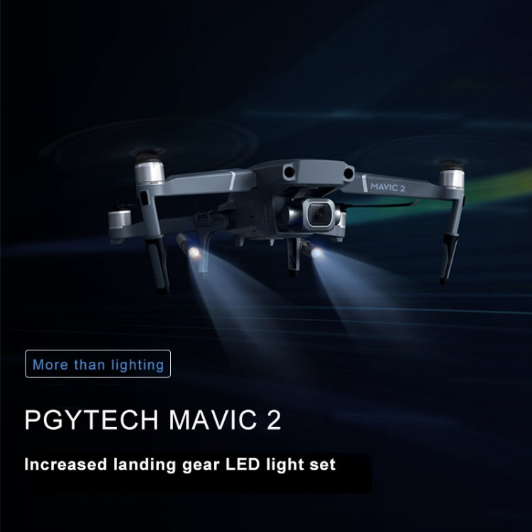 PGYTECH P-HA-030 LED Night Flight Light Shock Absorption Landing High Stand for DJI Mavic 2 - Others by PGYTECH | Online Shopping South Africa | PMC Jewellery | Buy Now Pay Later Mobicred