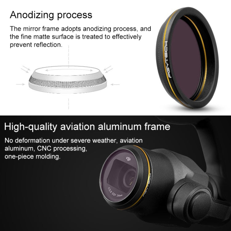 PGYTECH X4S-MRC UV Gold-edge Lens Filter for DJI Inspire 2 / X4S Gimbal Camera Drone Accessories -  by PGYTECH | Online Shopping South Africa | PMC Jewellery | Buy Now Pay Later Mobicred