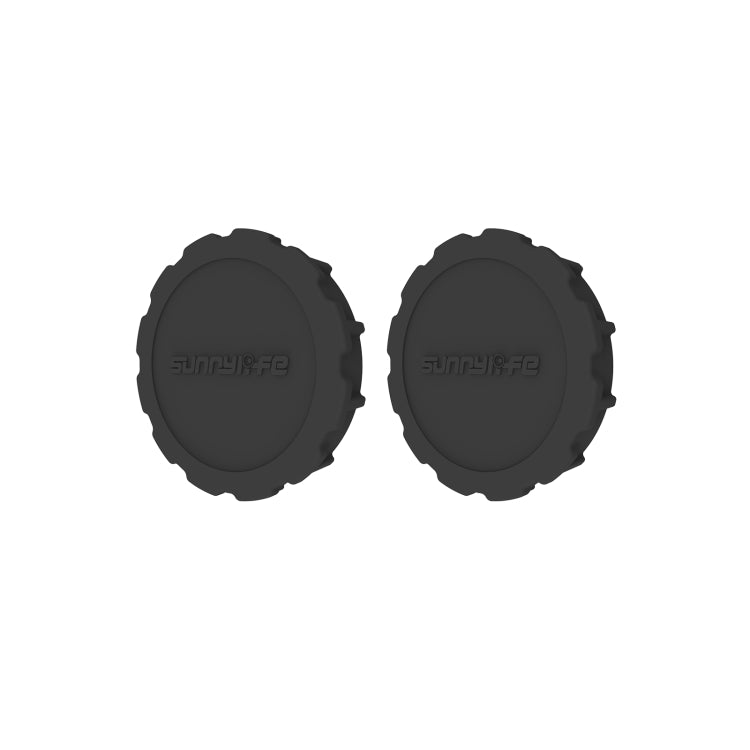 For DJI Osmo Action 3 / 4 Sunnylife 2pcs Scratch-resistant Camera Lens Cap Cover (Black) -  by Sunnylife | Online Shopping South Africa | PMC Jewellery | Buy Now Pay Later Mobicred