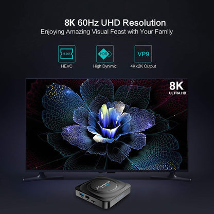 X88 Pro 20 4K Smart TV BOX Android 11.0 Media Player with Infrared Remote Control, RK3566 Quad Core 64bit Cortex-A55 up to 1.8GHz, RAM: 8GB, ROM: 128GB, Support Dual Band WiFi, Bluetooth, Ethernet, EU Plug - RK3566 by PMC Jewellery | Online Shopping South Africa | PMC Jewellery