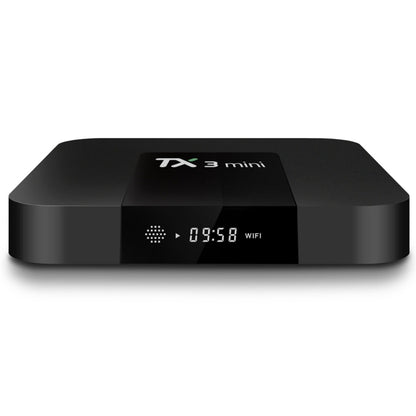 TX3 Mini 4K*2K Display HD Smart TV BOX Player with Remote Controller, Android 7.1 OS Amlogic S905W up to 2.0 GHz, Quad core ARM Cortex-A53, RAM: 2GB DDR3, ROM: 16GB, Supports WiFi & TF & AV In & DC In, AU Plug(Black) - Amlogic S905 by PMC Jewellery | Online Shopping South Africa | PMC Jewellery | Buy Now Pay Later Mobicred