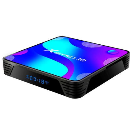 X88 Pro 10 4K Ultra HD Android TV Box with Remote Controller, Android 10.0, RK3318 Quad-Core 64bit Cortex-A53, 4GB+32GB, Support Bluetooth / Dual-Band WiFi / TF Card / USB / AV / Ethernet(EU Plug) - RK3318 by PMC Jewellery | Online Shopping South Africa | PMC Jewellery | Buy Now Pay Later Mobicred